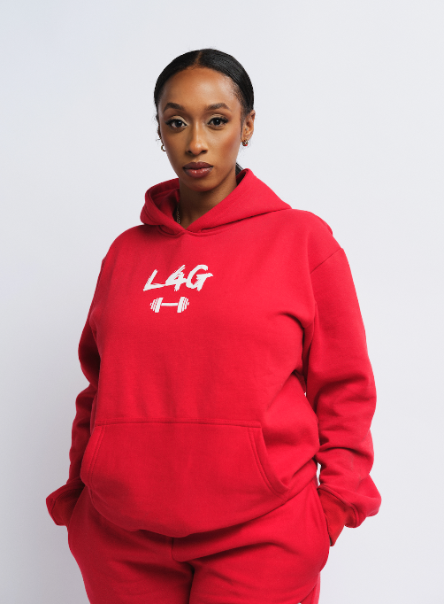 Red Oversized Hoodie