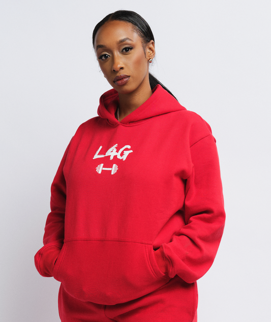 Red Oversized Hoodie