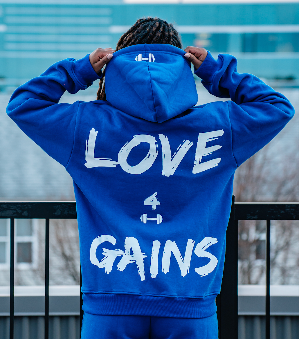 Oversized Hoodie - "LOVE 4 GAINS"