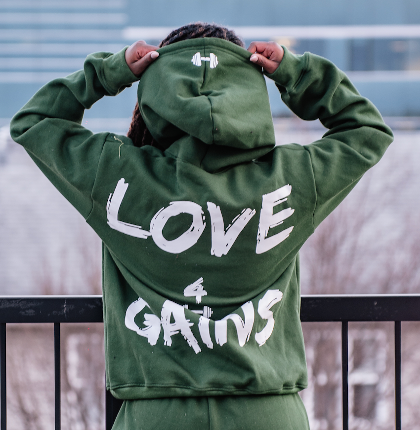 Oversized Hoodie - "LOVE 4 GAINS"